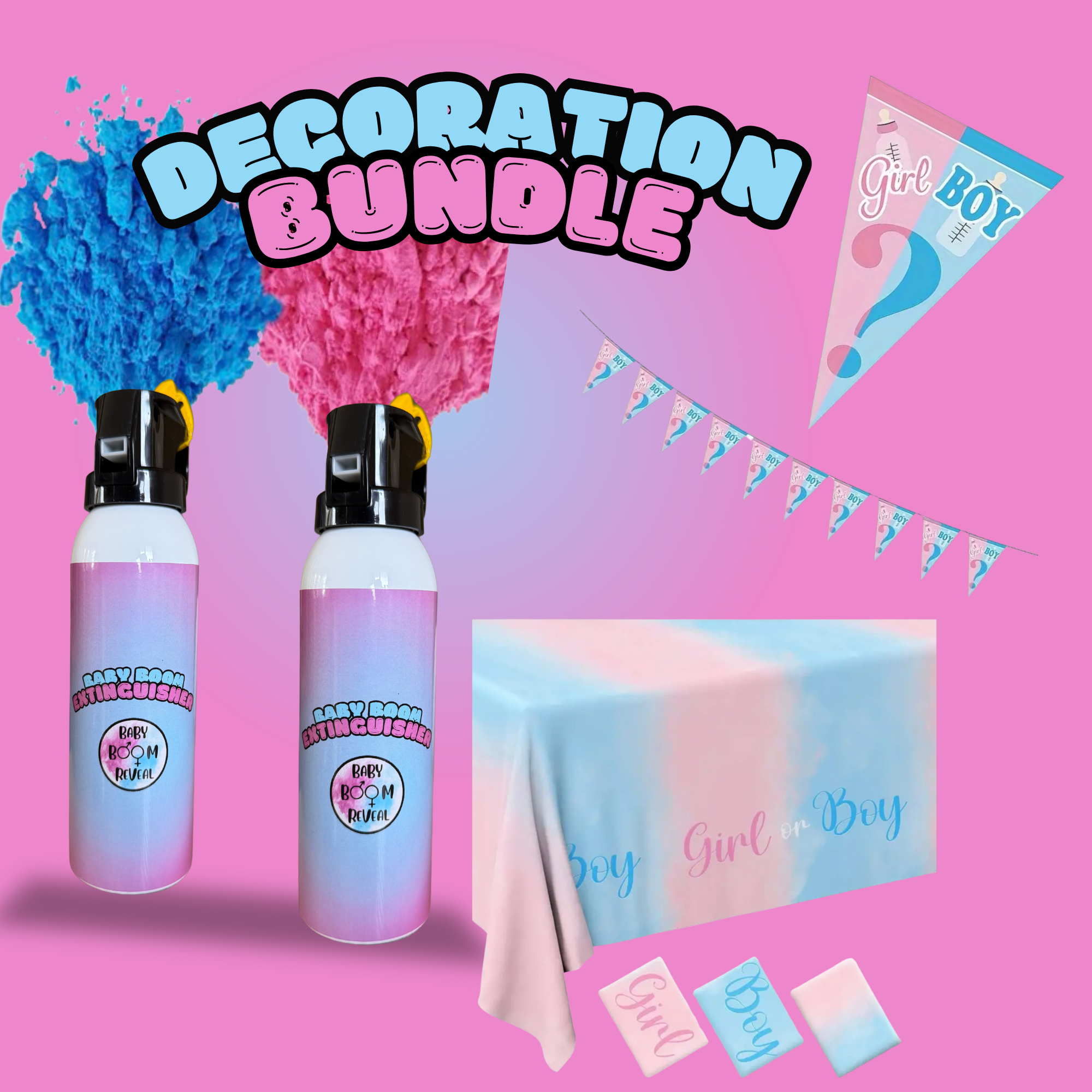 Gender Reveal Decoration Bundle 