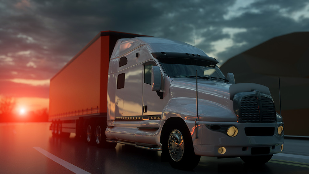 truck on highway