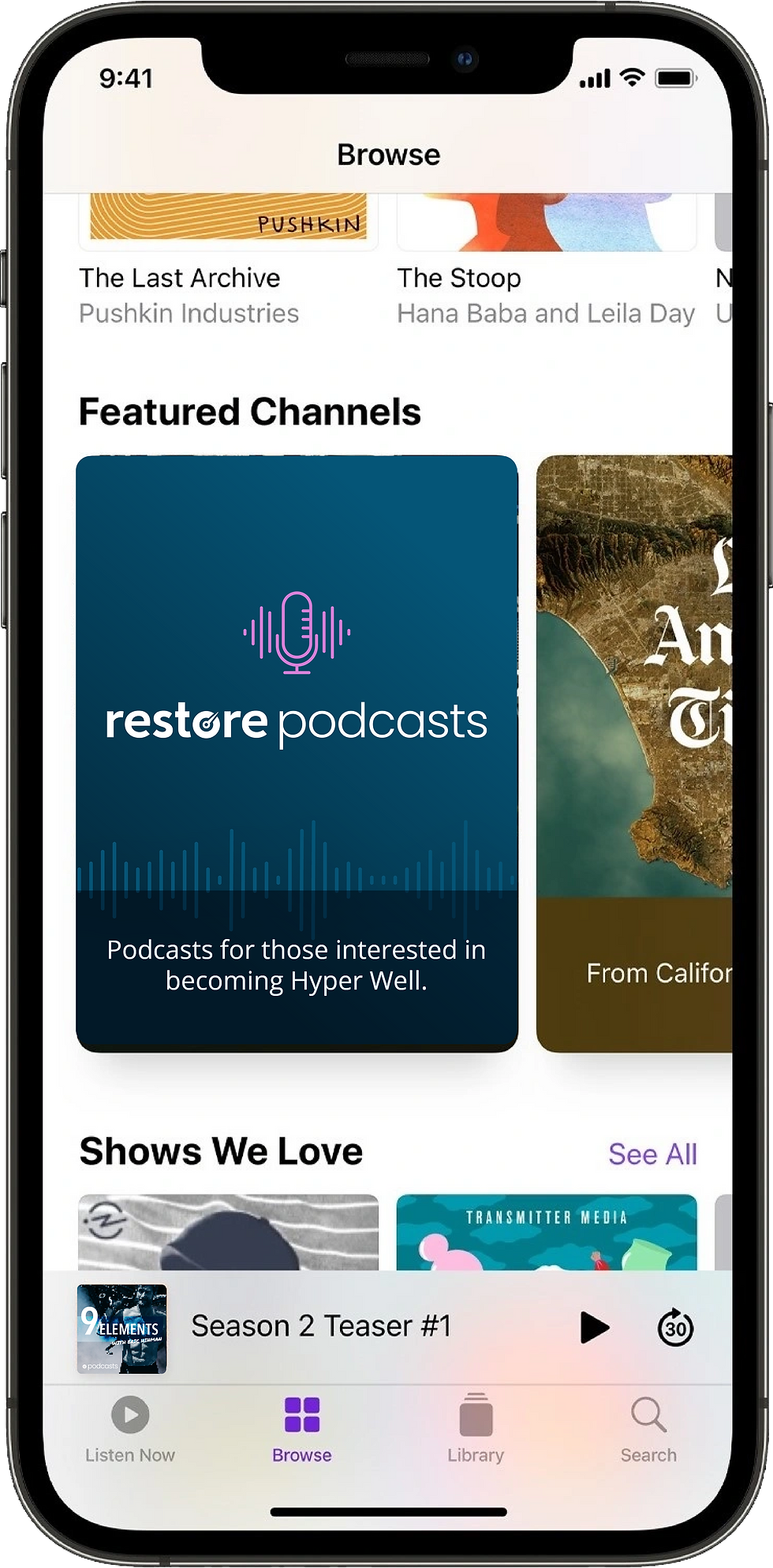 9 Elements Podcast hero