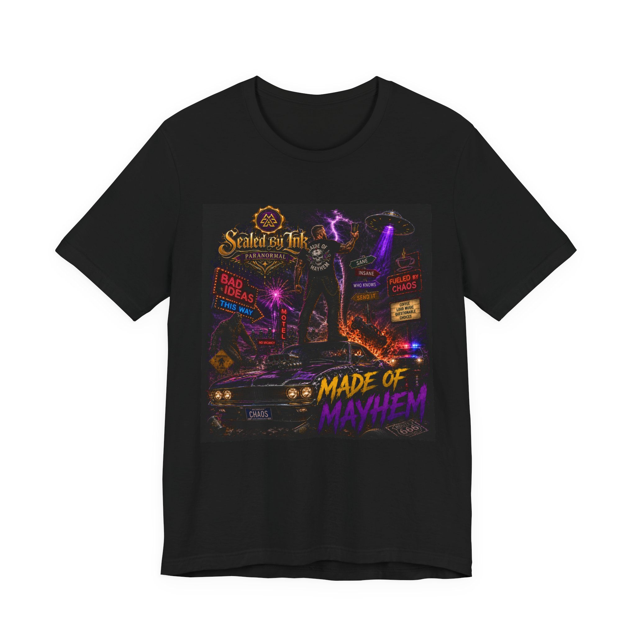 Sealed By Ink Made Of Mayhem Unisex Jersey Short Sleeve Tee