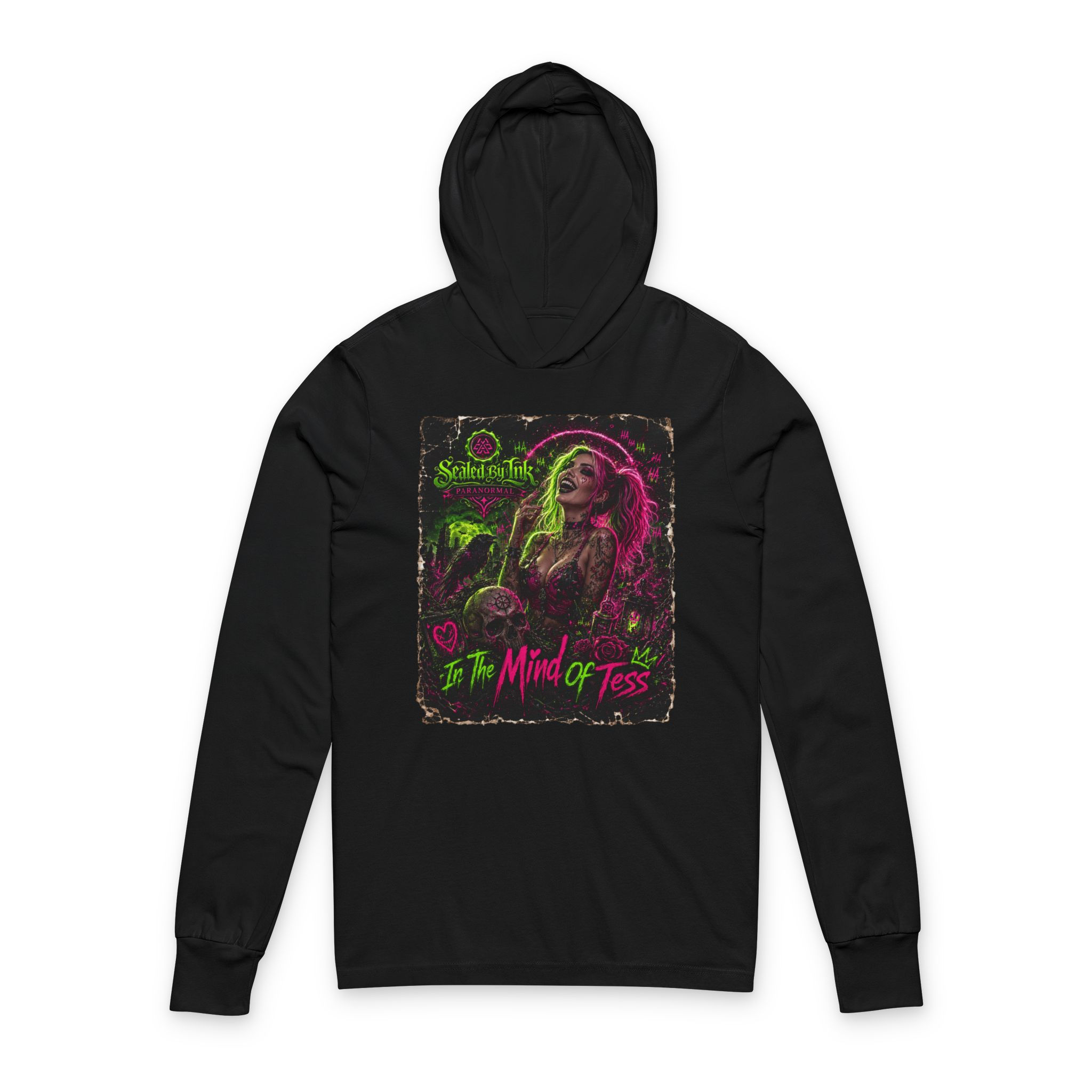 Sealed By Ink (In The Mind Of Tess) Unisex Hooded Long Sleeve Tee