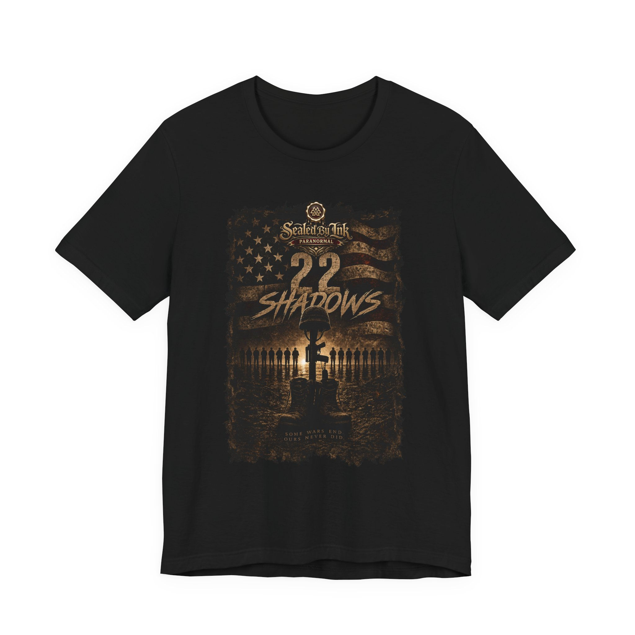 Sealed By Ink Veteran Suicide Awareness T-Shirt — "22 Shadows" Support Tee