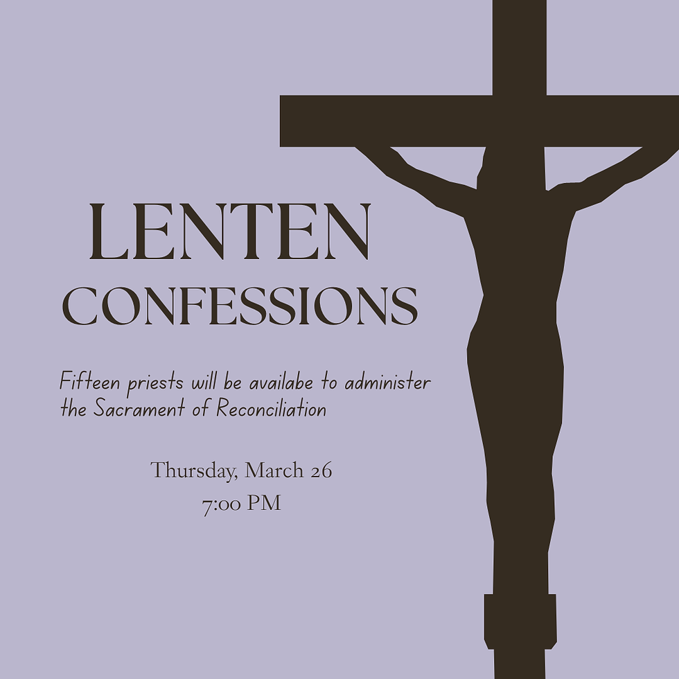 Lent and Holy Week Events
