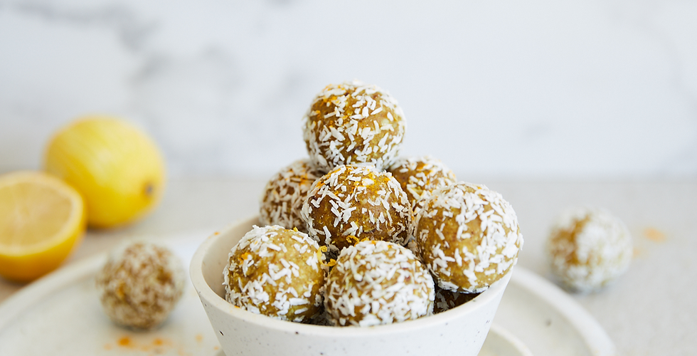 Golden Lemon Turmeric Bliss Balls