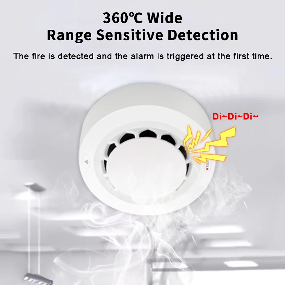 Miniatura: Tuya Wifi Smoke Alarm Fire Protection Smoke Detector Smoke House Combination Fir
