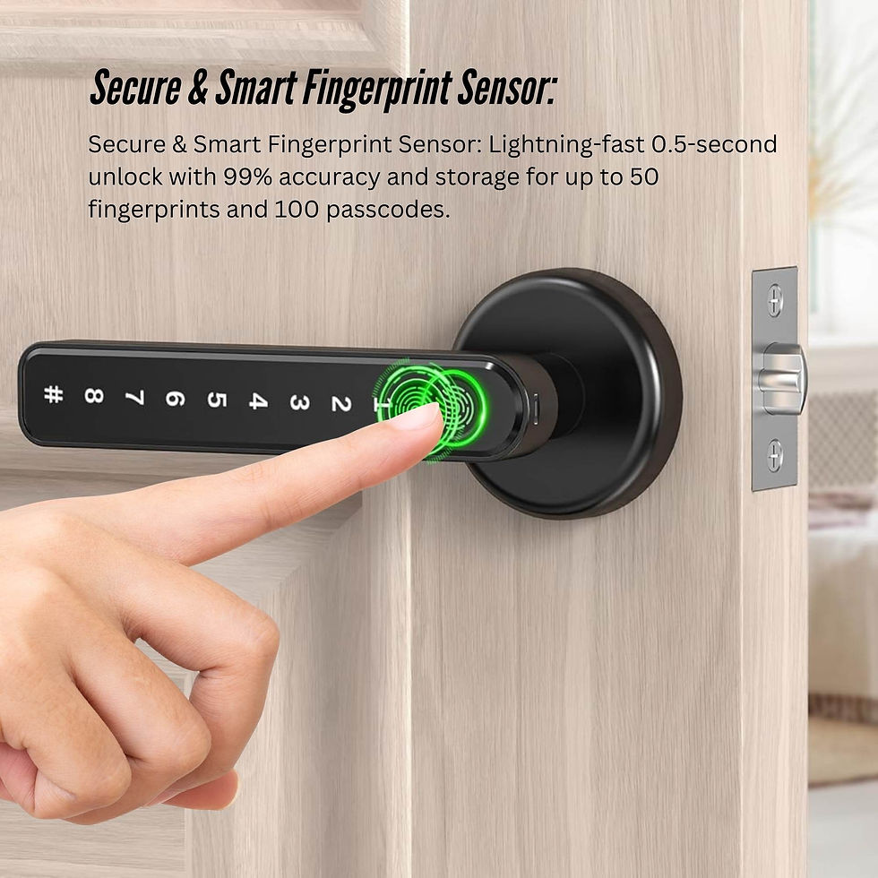 Miniatura: Tooleroo Digital Smart Door Lock Handle - 5in1 Keypad Home Entry Security System