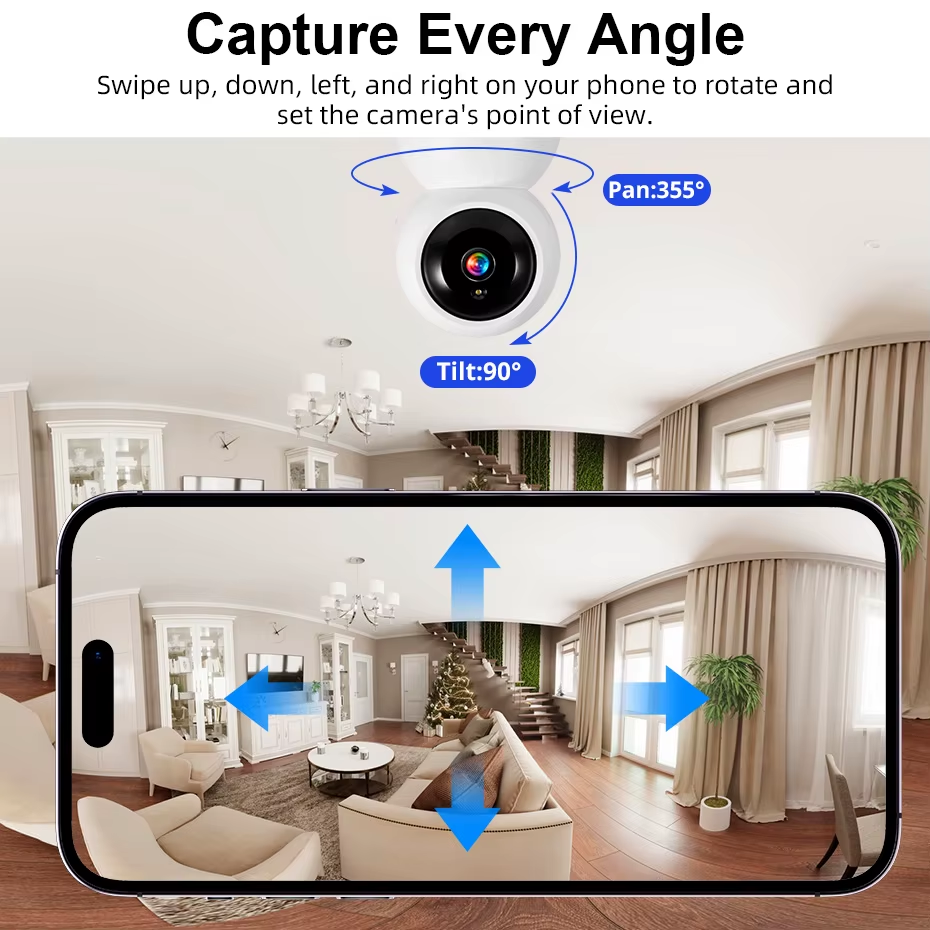 Miniatura: 5MP Wifi Camera Works with Tuya Smart Home Indoor Wireless IP Surveillance Camer