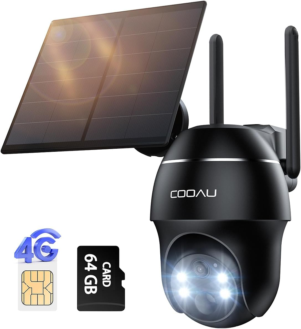 Miniatura: 4G Telecamera Esterno Con SIM E Pannello Solare,2K Telecamere Batterie Senza Fil