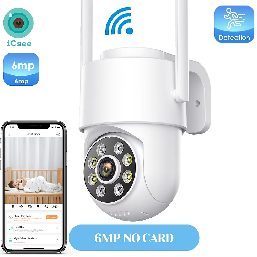 Miniatura: 8MP 4K Outdoors Wifi Camera Dual Lens Security PTZ IP Camera 5X Digital Zoom Len