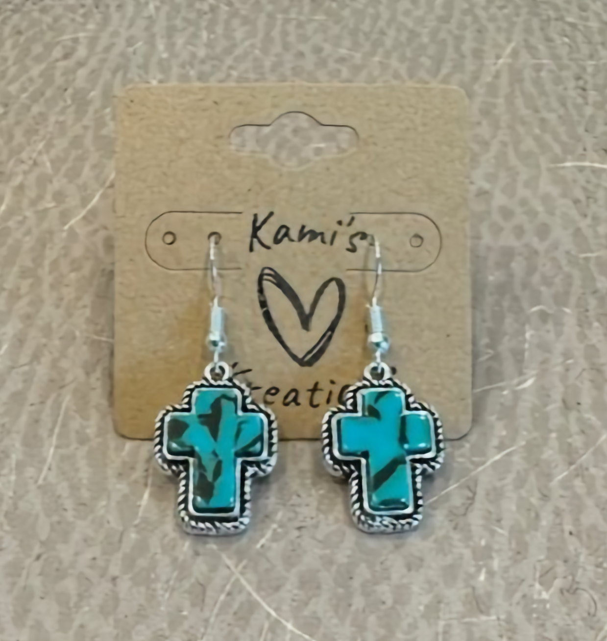 Turquoise Block Cross