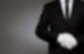 At Your service. Waiter, or well dressed man waiting for orders with copy space.jpg