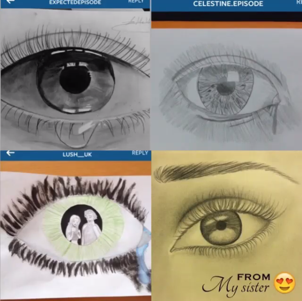 "Dripping Mascara" everywhere