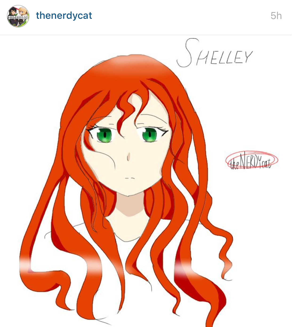 "Shelley" by @thenerdycat