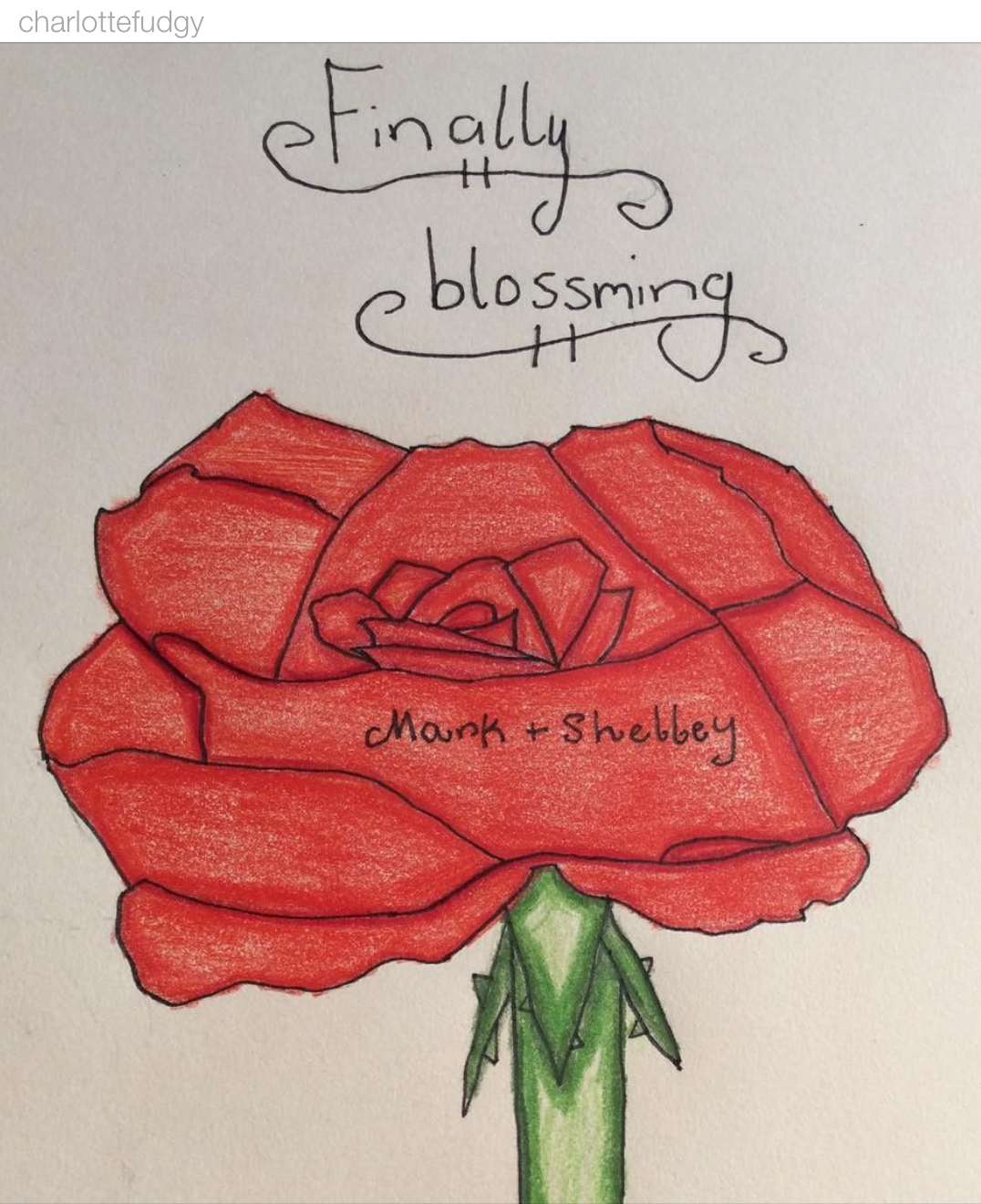 "Finally Blooming" @charlottefudgy