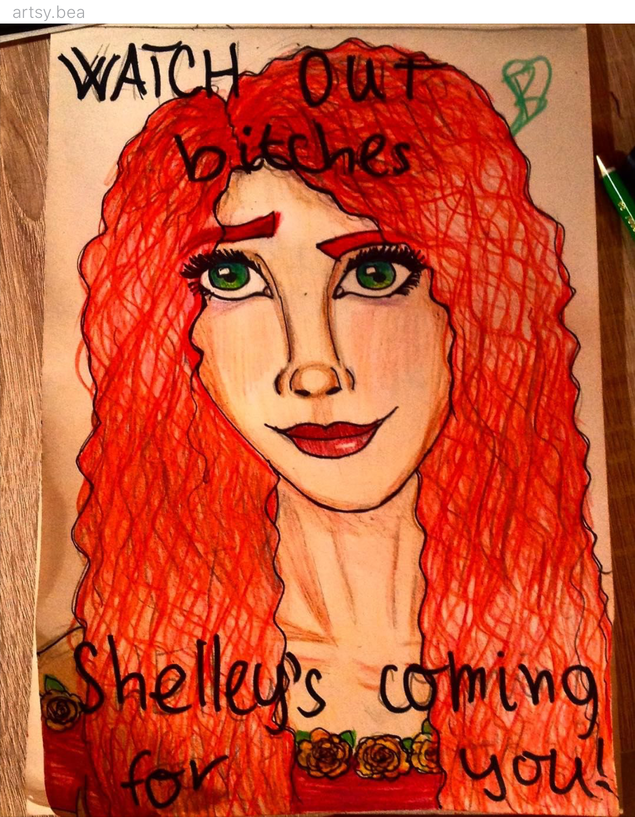"Shelley" by @artsy.bea