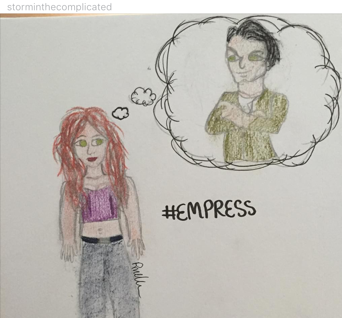 "Thinking" by @storminthecomplicated