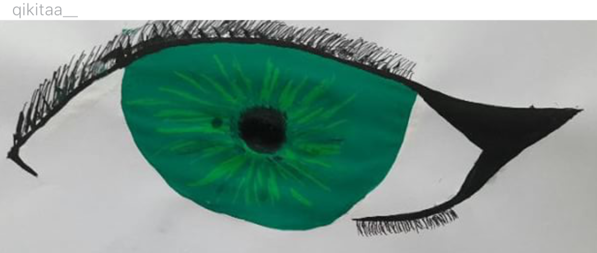 "Green Eyes" by @qikitaa__