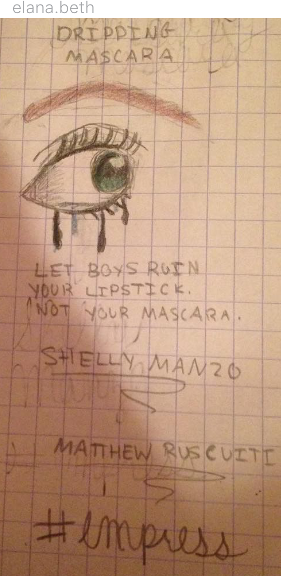 "Dripping Mascara" by @elana.beth