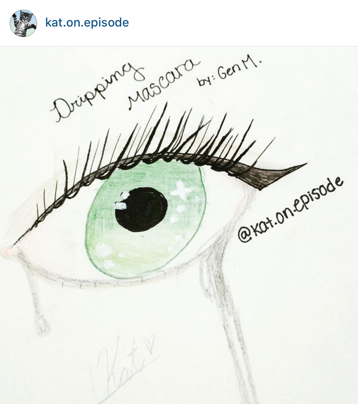 "Green Eyes" by @kat.on.episode