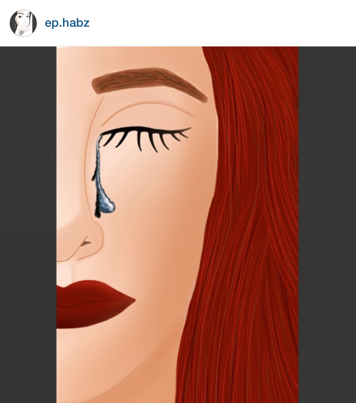 "Dripping Mascara" by @ep.habz