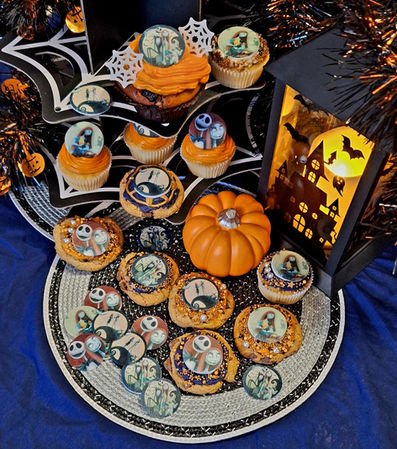 Replica Mum-Made Edible Nightmare Before Christmas Cupcake Toppers
