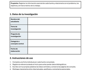RECURSO GRATUITO CIDE 01: Matriz de análisis de fuentes académicas.