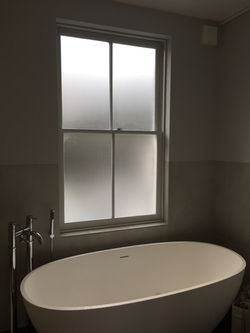 Frosted Bathroom windows