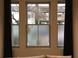 Frosted Bay window