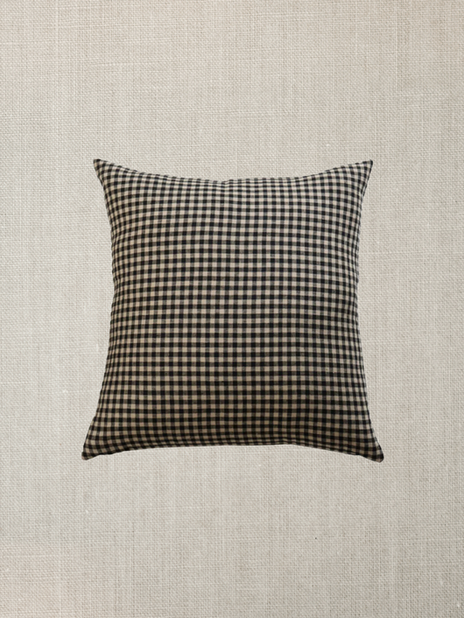 Black Gingham Pillow