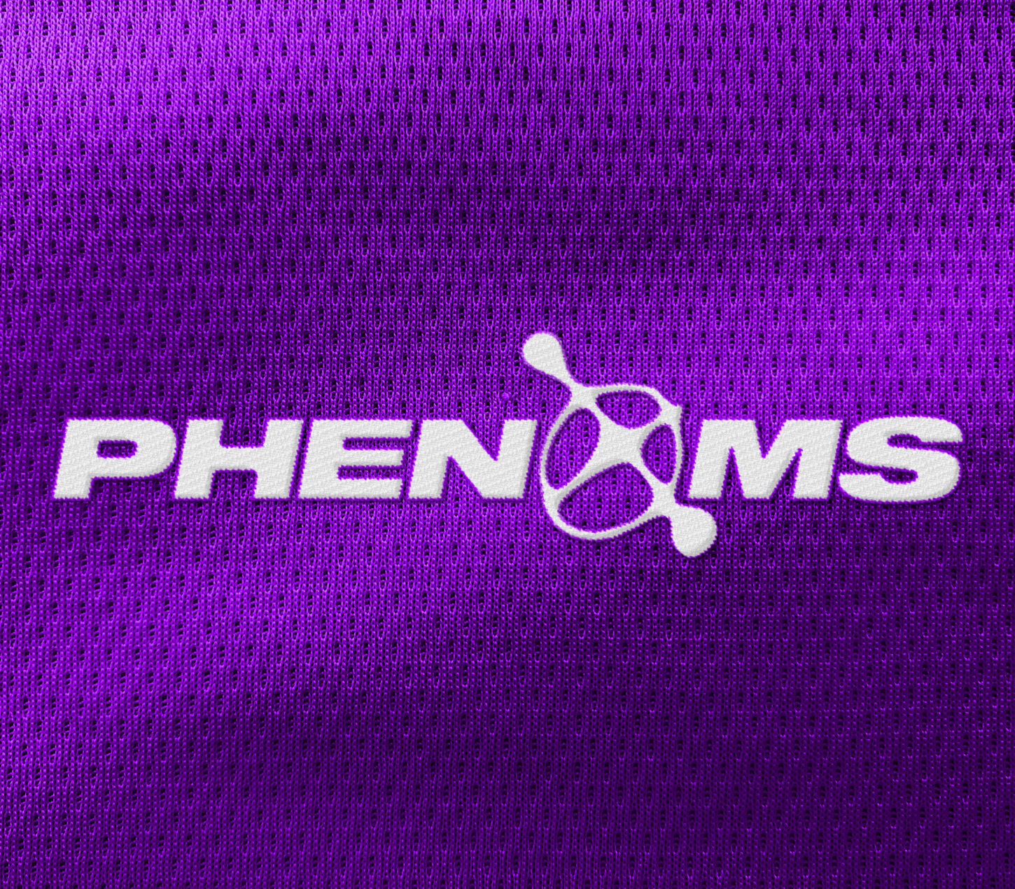 phenoms logo displayed on the front of a t-shirt.