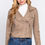 Thumbnail: Long Slv Biker Faux Suede Short Jacket