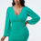 Thumbnail: V Neck Bubble Slv Bodycon Dress