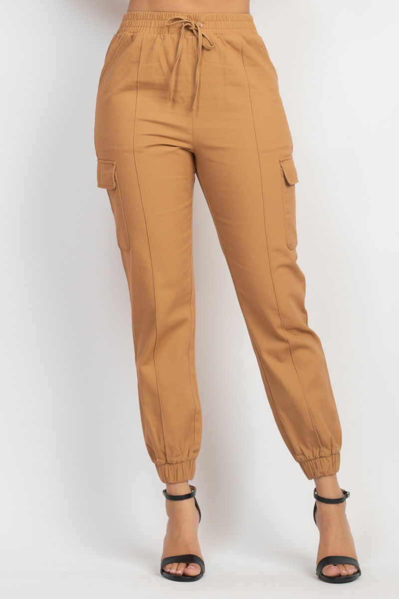 Thumbnail: High-rise Pocketed Jogger Pants