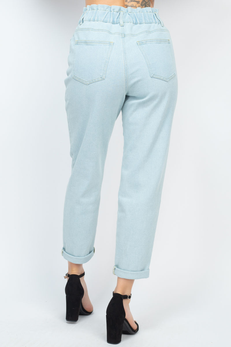 Thumbnail: Double Button High-waisted Jeans
