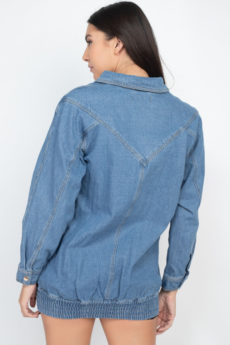 Thumbnail: Long Denim Jacket