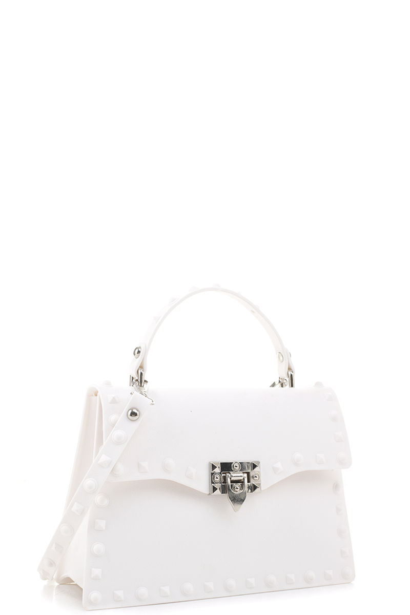 Thumbnail: Jelly Stud Buckle Crossbody Bag
