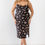 Thumbnail: Plus Floral Ribbed Ruched Slvless Midi Dress