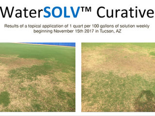 Spray Testing HCT WaterSOLV on the Turf at Kino Sports Complex in Tucson, AZ