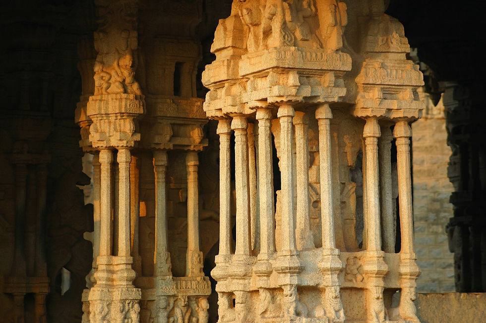 Columns in Hindu temple