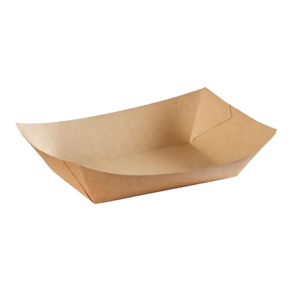 Kraft Greaseproof Food Tray (3 sizes)