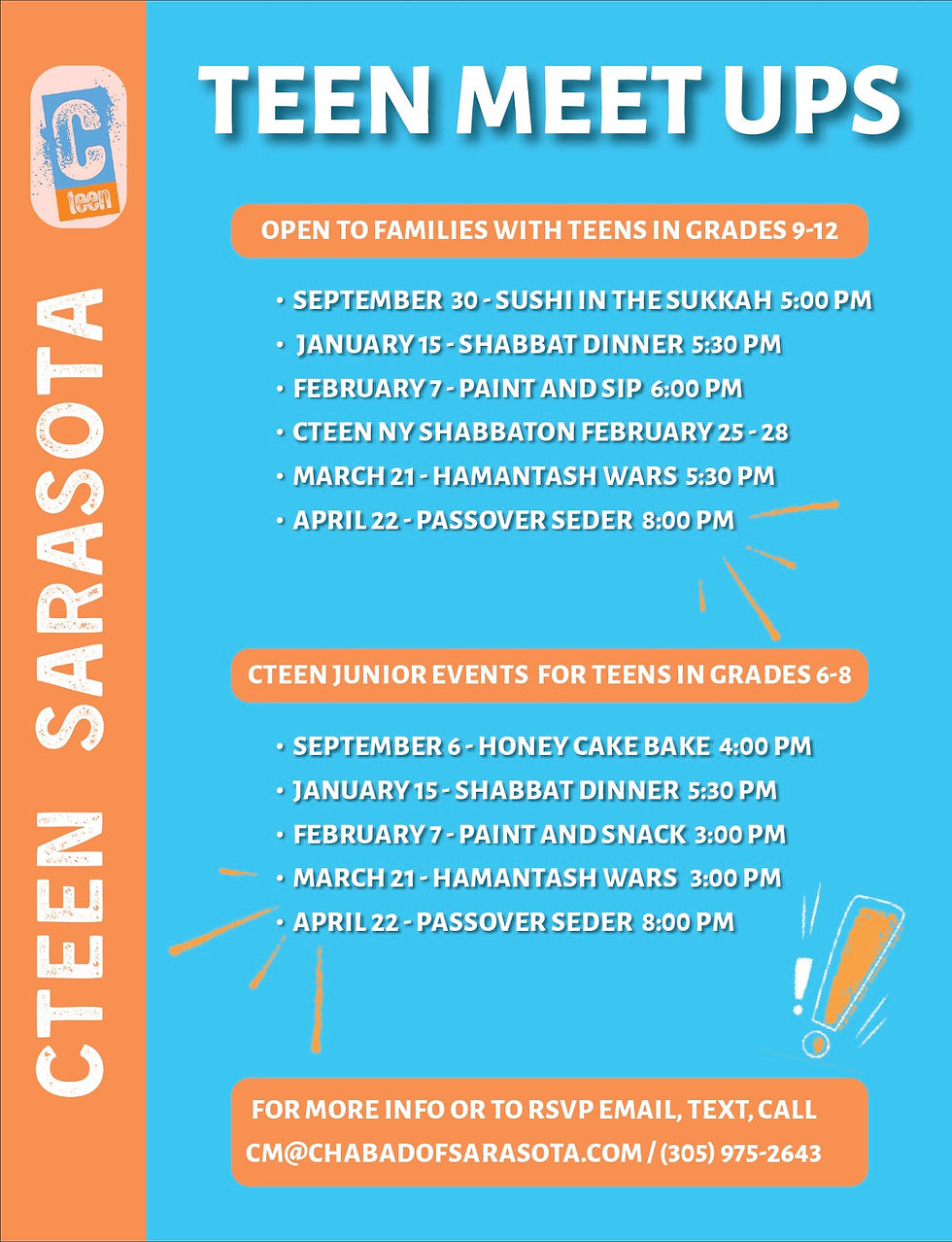Cteen Schedule 2026