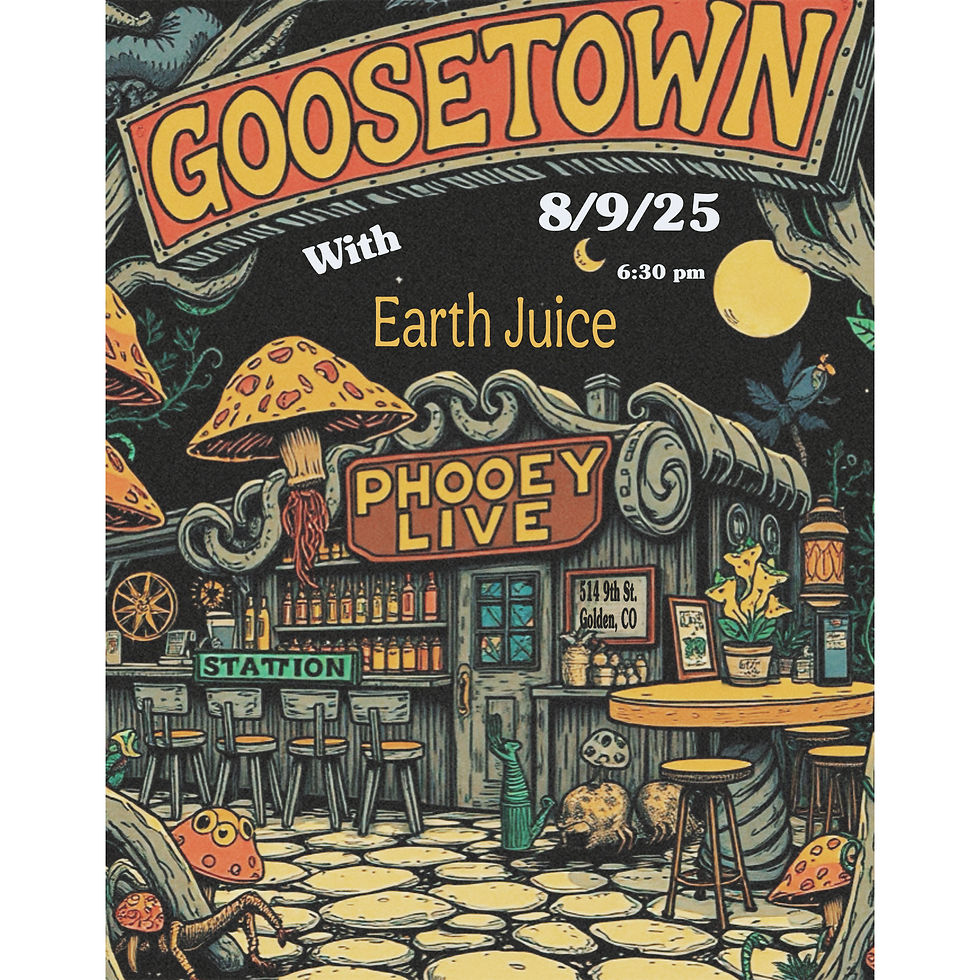 Phooey ft. Earth Juice | Sat, Aug 9 | Music 6:30 PM | Cover $10