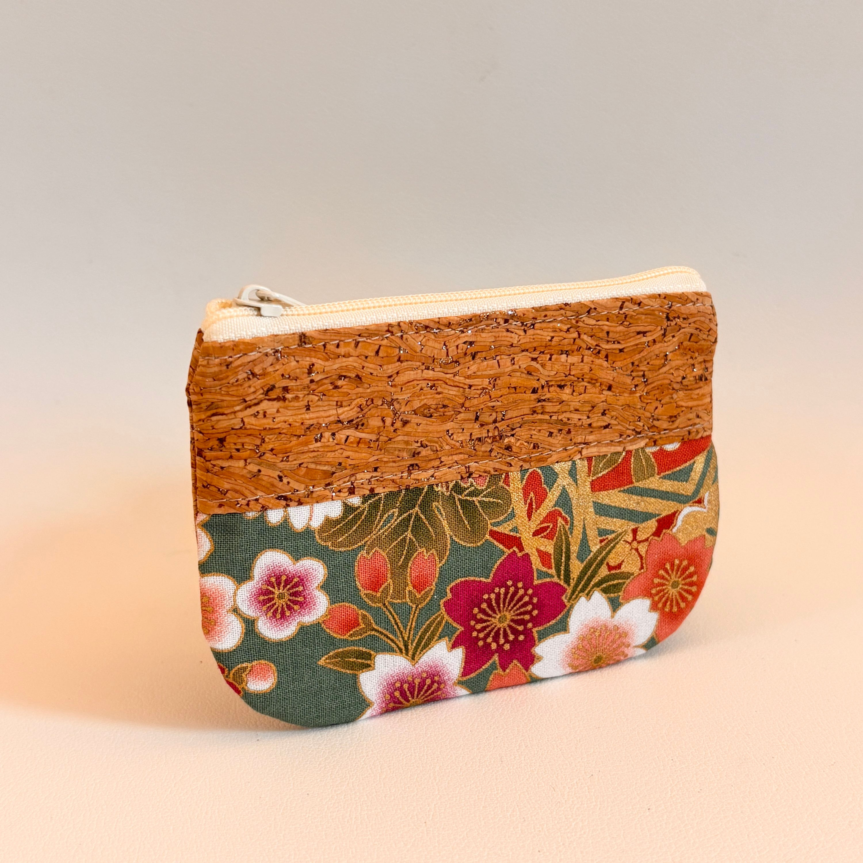 Pochette Pop - coton japonais ton vert - Différents modèles