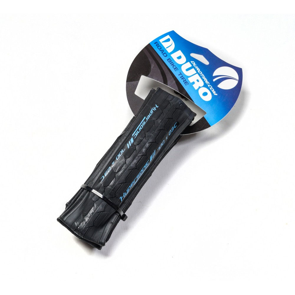 Cubierta 700x23 DURO HYPERSONIC de kevlar 120pci/60tpi en blister