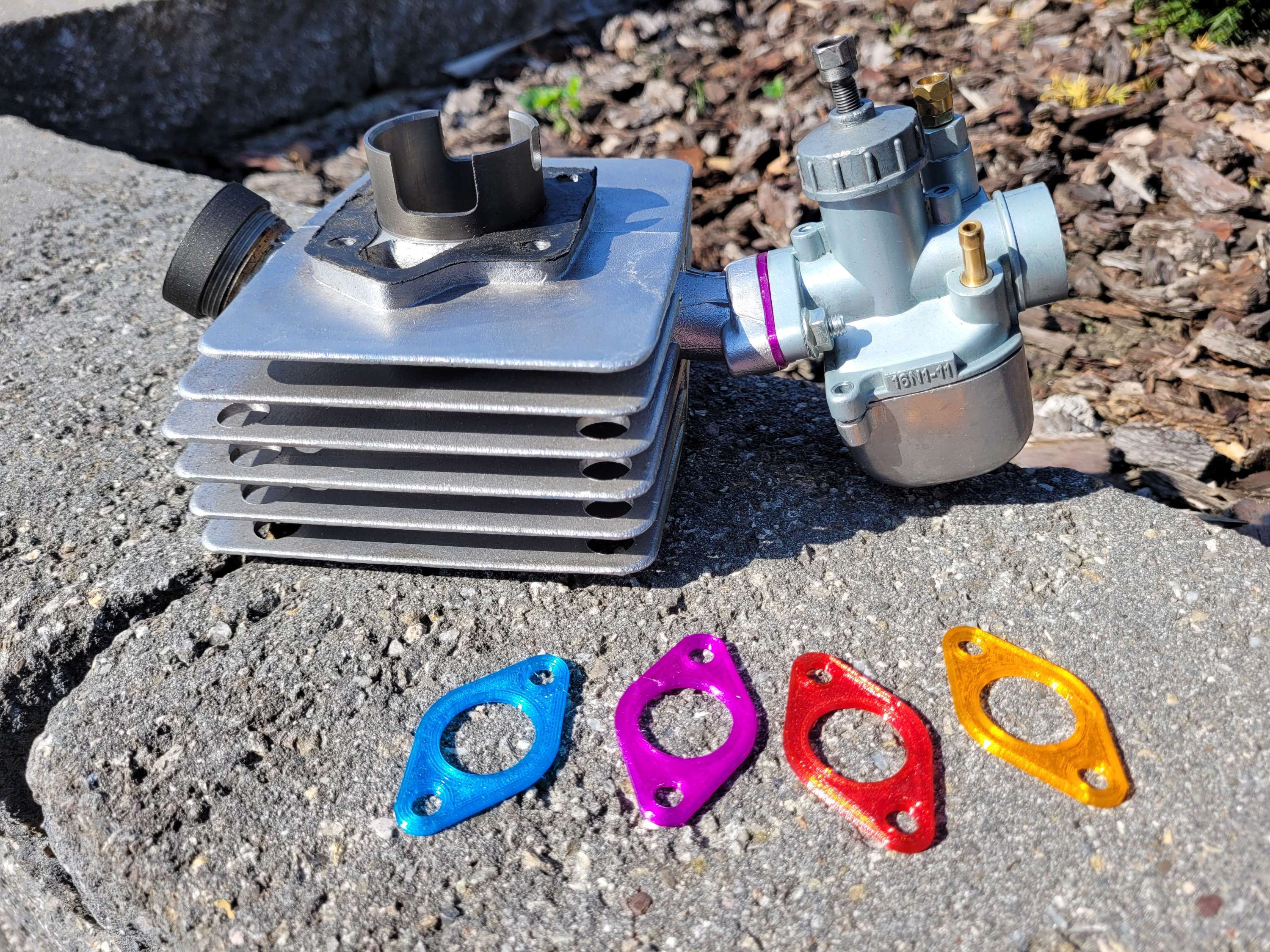 Simson Isolierflanschdichtung BVF Vergaser 16mm Durchlass S50 S51 KR51 SR50