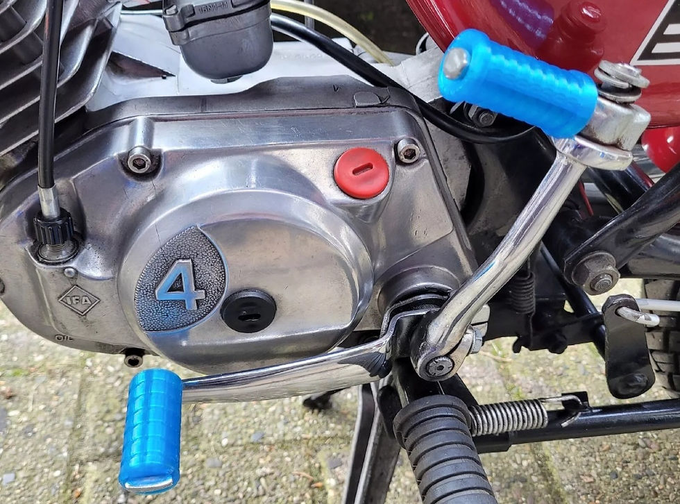 Miniaturbild: Simson S50 S51 SR50 Kickstarter Schalthebel Gummiset Blau 3D Druck 