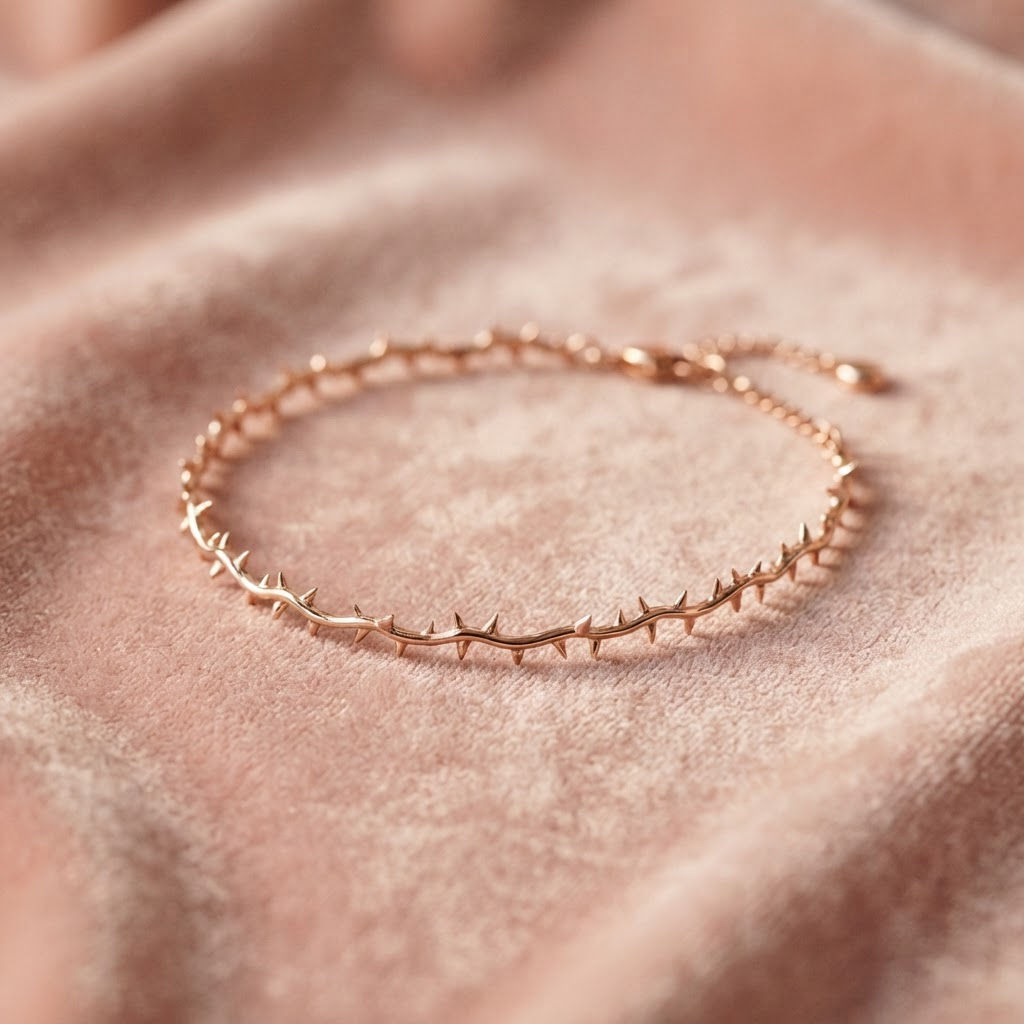 Rose Gold Thorn Choker