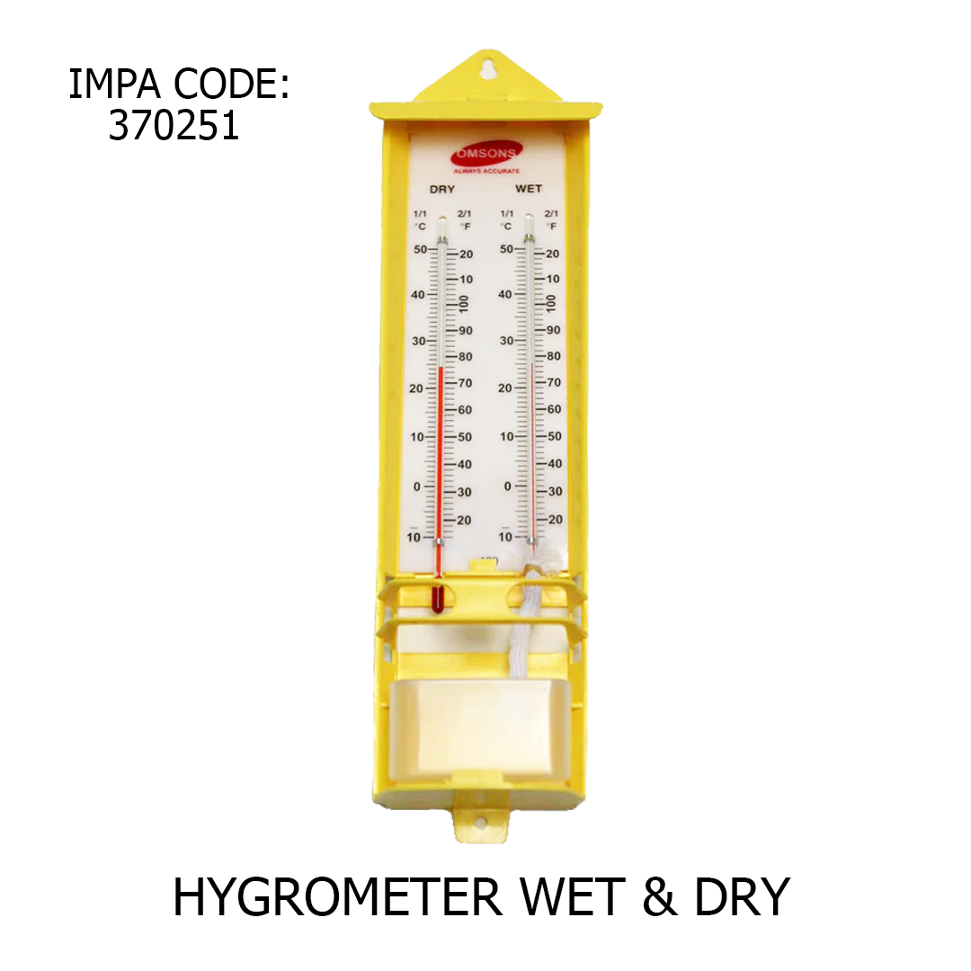HYGROMETER WET & DRY