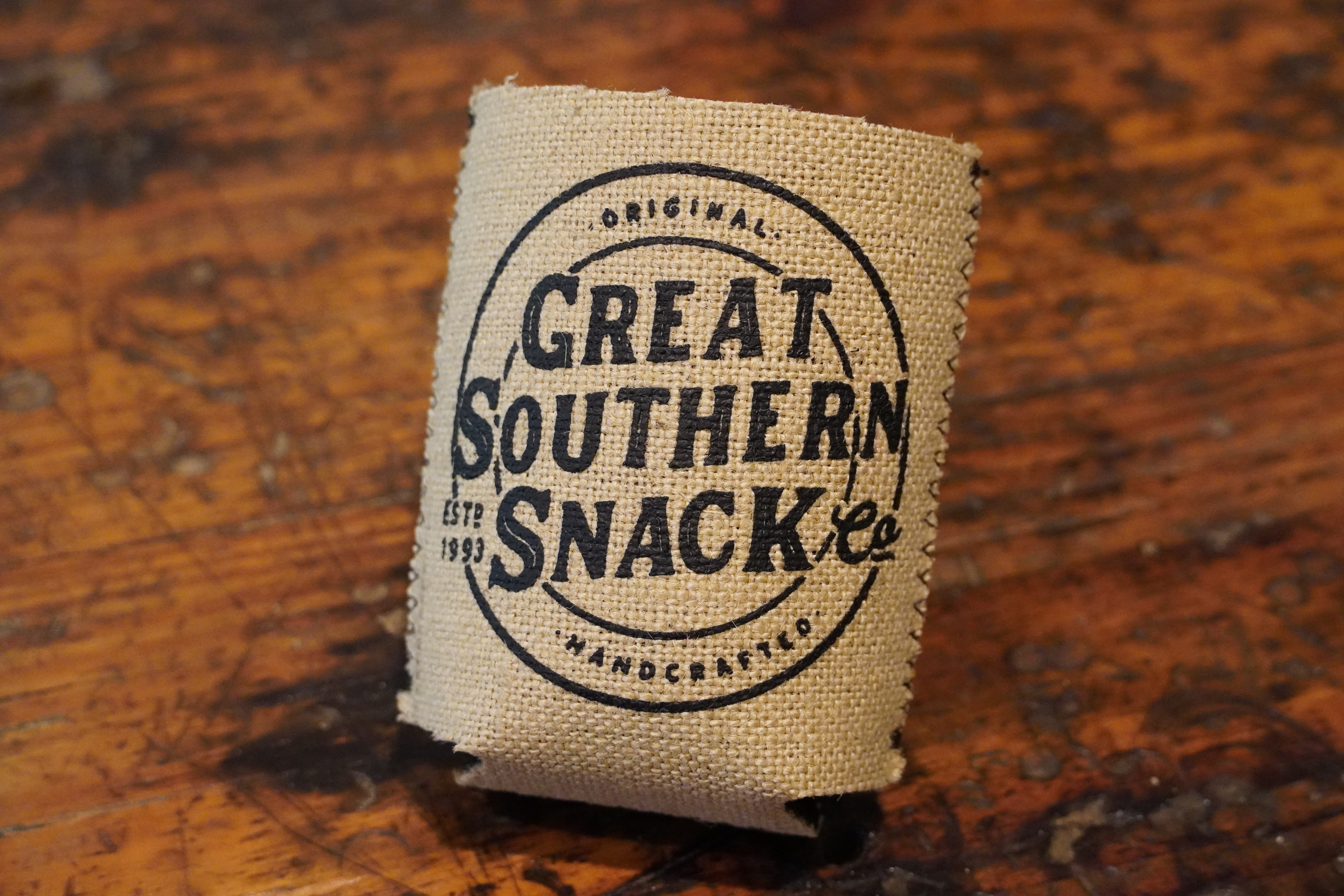 Burlap Koozie