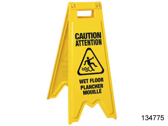 Thumbnail: BILINGUAL WET FLOOR SIGN 72 x 23 x 33 cm/ 28.35 x 9.06 x 12.99 in